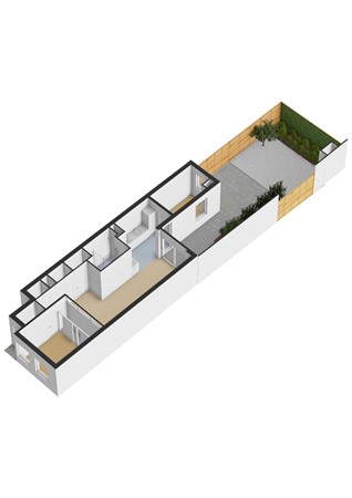 Floorplan - Ruyschstraat 70H, 1091 CE Amsterdam